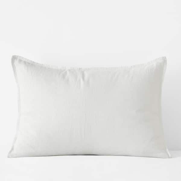 The Company Store Legends Hotel White Washed Linen Standard Sham