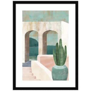 "Sunbaked Archway II" by Flora Kouta 1-Piece Wood Framed Giclee Architecture Art Print 25 in. x 19 in.