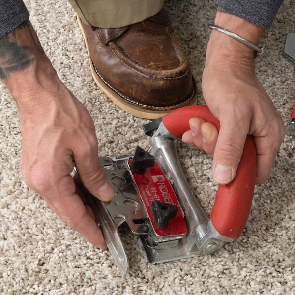 Bon Tool Adjustable All Steel Carpet Trimmer - Rubber Grip Handle