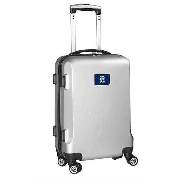 Denco MLB Detroit Tigers Silver 21 in. Carry-On Hardcase Spinner Suitcase