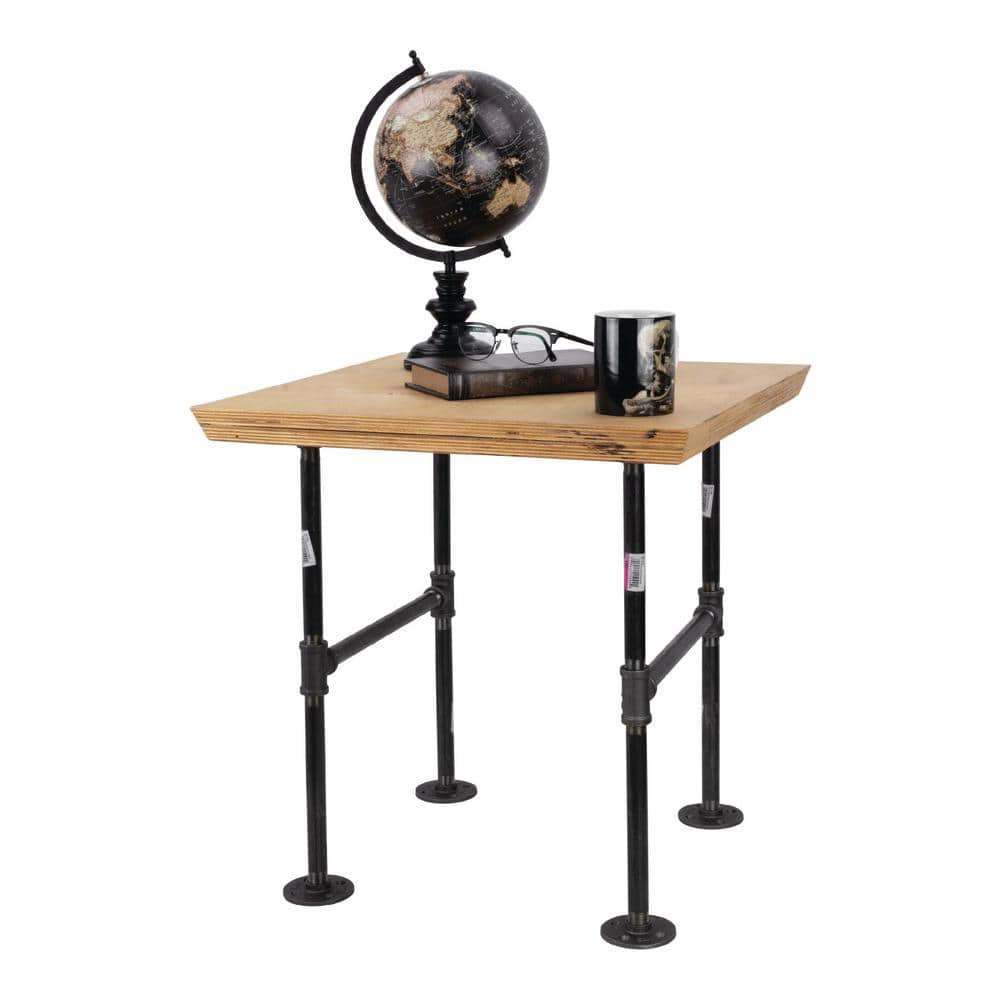 Black Heavy Duty Iron Pipe Table Leg Set for Coffee and End Tables