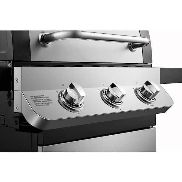 Dyna-Glo Premier 3-Burner Propane Gas Grill in Stainless Steel with Folding  Side Tables DGP397SNP-D - The Home Depot