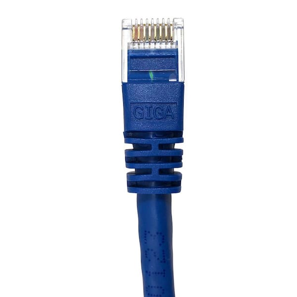 E08-007BL Blue Inc Micro Connectors 7 feet Cat 6 Molded Snagless UTP RJ45 Networking Patch Cable 