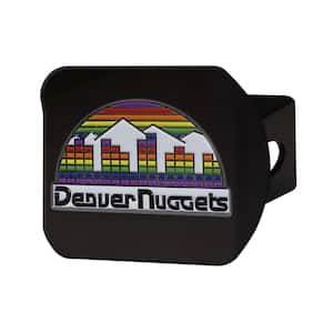 Denver Nuggets Black Metal Hitch Cover - 3D Color Emblem