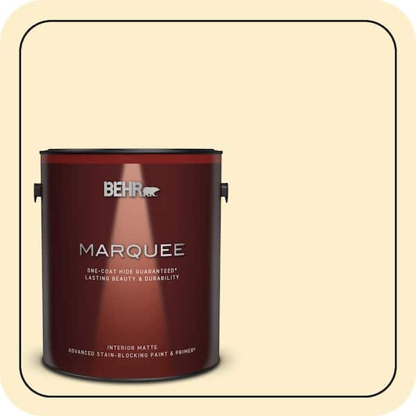 BEHR MARQUEE 1 gal. #360A-2 Morning Sunlight Matte Interior Paint & Primer