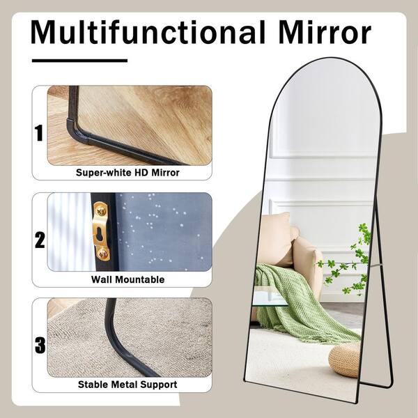 Black 32 in. W x 71 in. H The 4-Generation Arched Metal