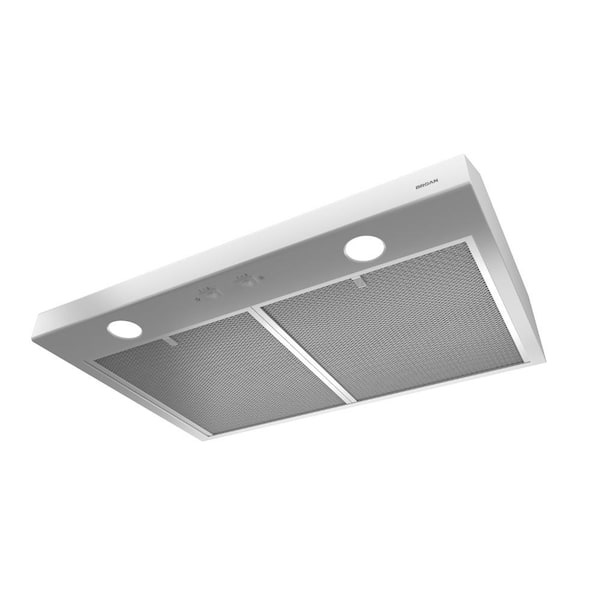 Broan® 30-Inch Ductless Under-Cabinet Range Hood w/ Easy Install System,  White