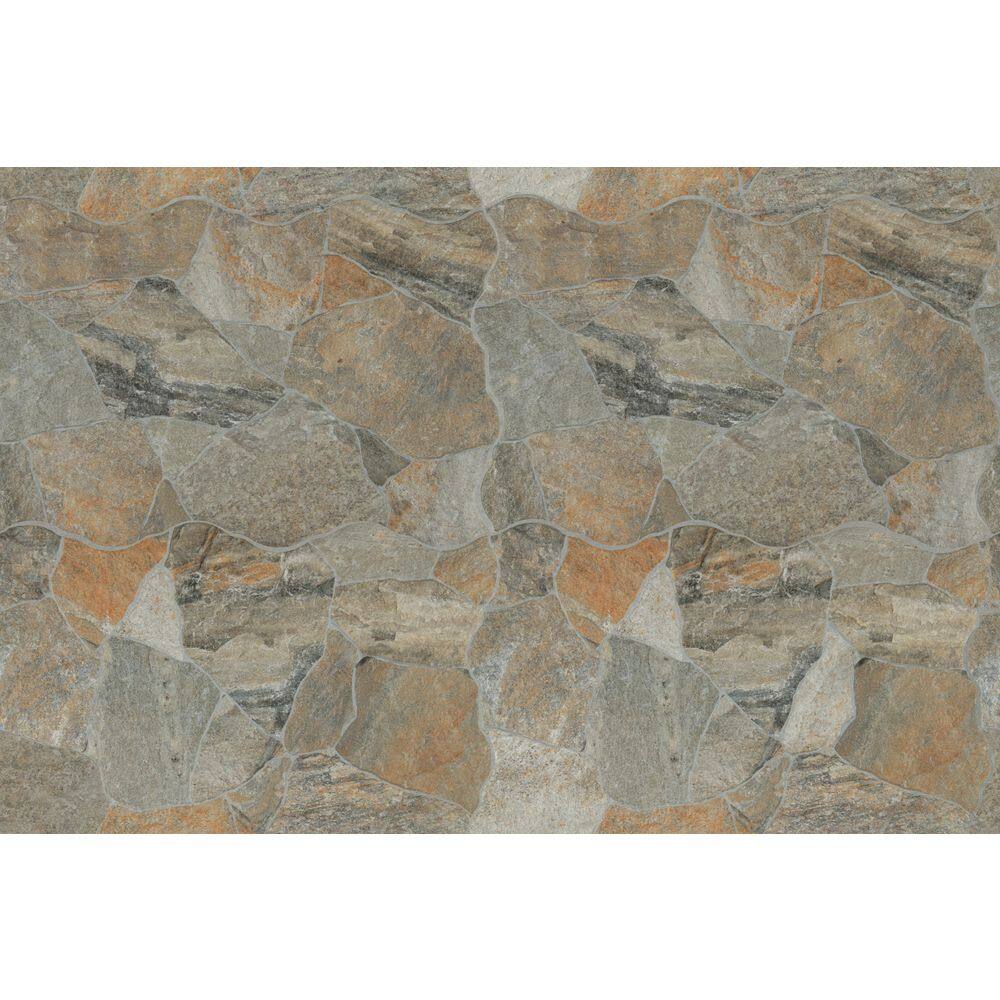 Neptune Gold 17 in. x 26 in. Matte Porcelain Flagstone Look Floor and Wall Tile (21 Cases/257.04 sq. ft. /Pallet) price history on PriceWatchPro