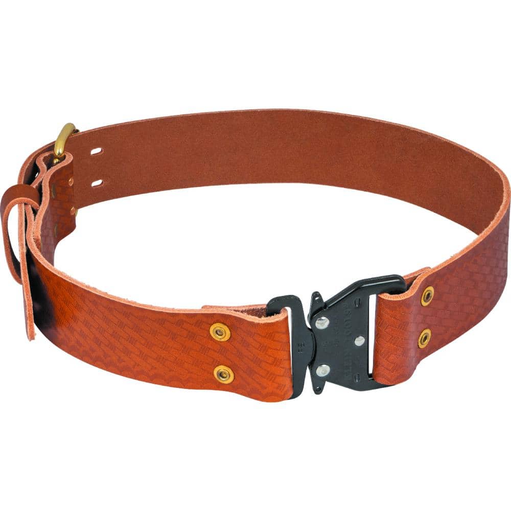 Klein Tools Quick Release Leather Belt, Medium 5826M - The Home Depot