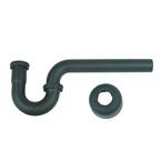 Brass P-Trap Assembly with Box Escutcheon and 1-1/4 in. O.D. J-Bend in Oil Rubbed Bronze