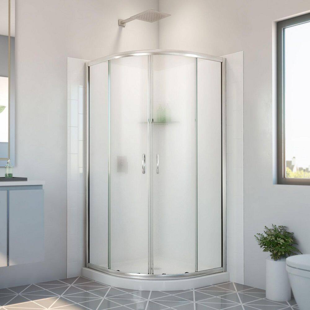 DreamLine 36 in. D x 36 in. W x 783/4 in. H Semi Frameless Corner