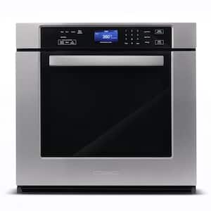 30 in. 5 cu. ft. Single Electric Wall Oven with True European Convection and Self Cleaning in Stainless Steel