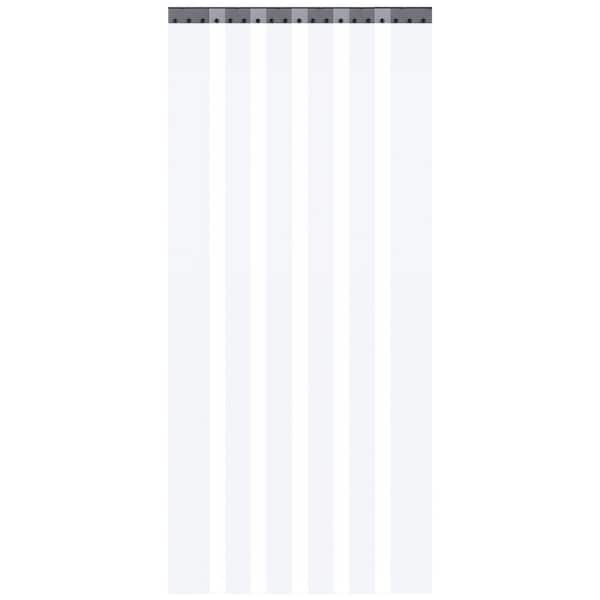 Luxe Collection 3 ft. x 7 ft. Frost PVC Strip Door Kit