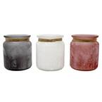 5 oz. Glass Citronella Sea Salt Candle and Rope Accent (3-Pack)