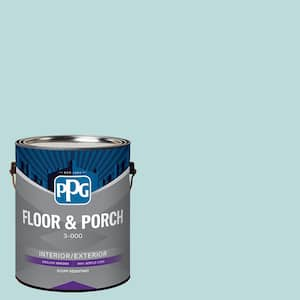 1 gal. PPG1147-3 Misty Aqua Satin Interior/Exterior Floor and Porch Paint