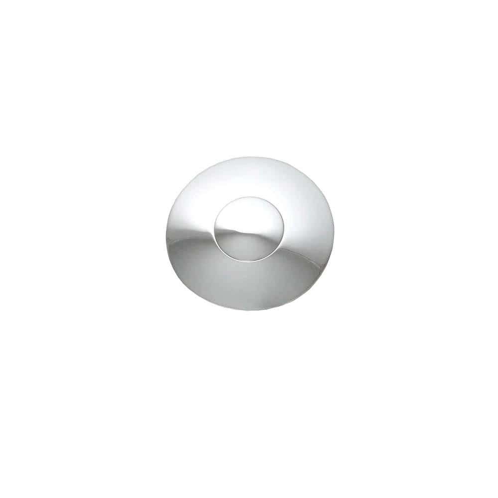 Chrome Push Button Bathroom Sink Drain with Overflow