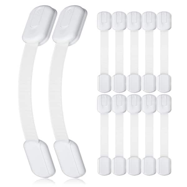 Child Safety Strap Locks 12 Pack Child Safety Locks Baby Proofing Drawers  Locks Child Locks for Drawers, Cabinets, Dishwasher, No Tools or Drilling