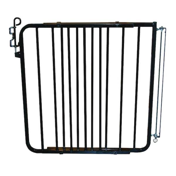 Cardinal Gates 30 in. H x 26 in. to 40 in. W x 2 in. D Auto-Lock Gate in Black