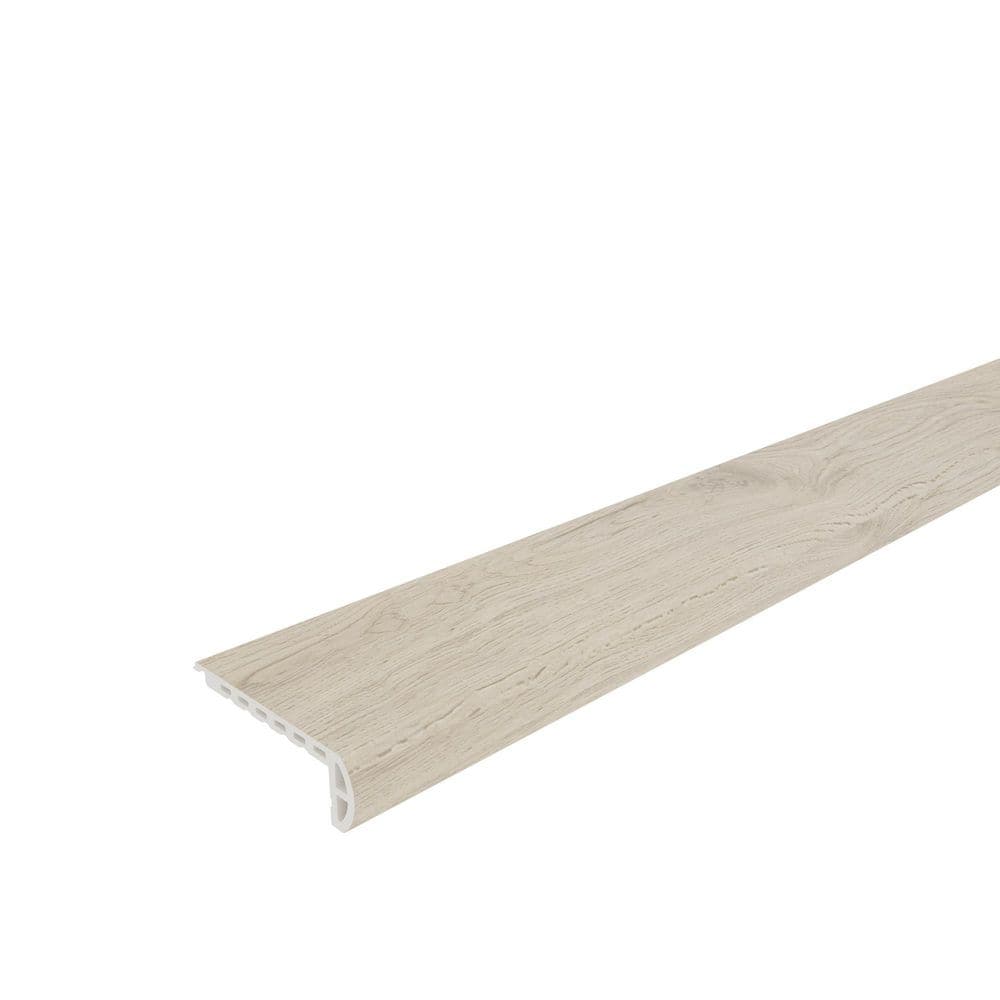 Everlux Premium Flooring Teresa Wheat Brown 0.78 in. T x 2.36 in. W x 94.5 in. L Flush Stair Nose Molding price history on PriceWatchPro