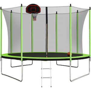 Upper Bounce UBNET-10-4-IS Trampoline Enclosure Safety Net Fits for 10-Feet  Round Frame Using 4 Poles or 2 Arches, Poles Sold Separately, Recreational  Trampolines -  Canada
