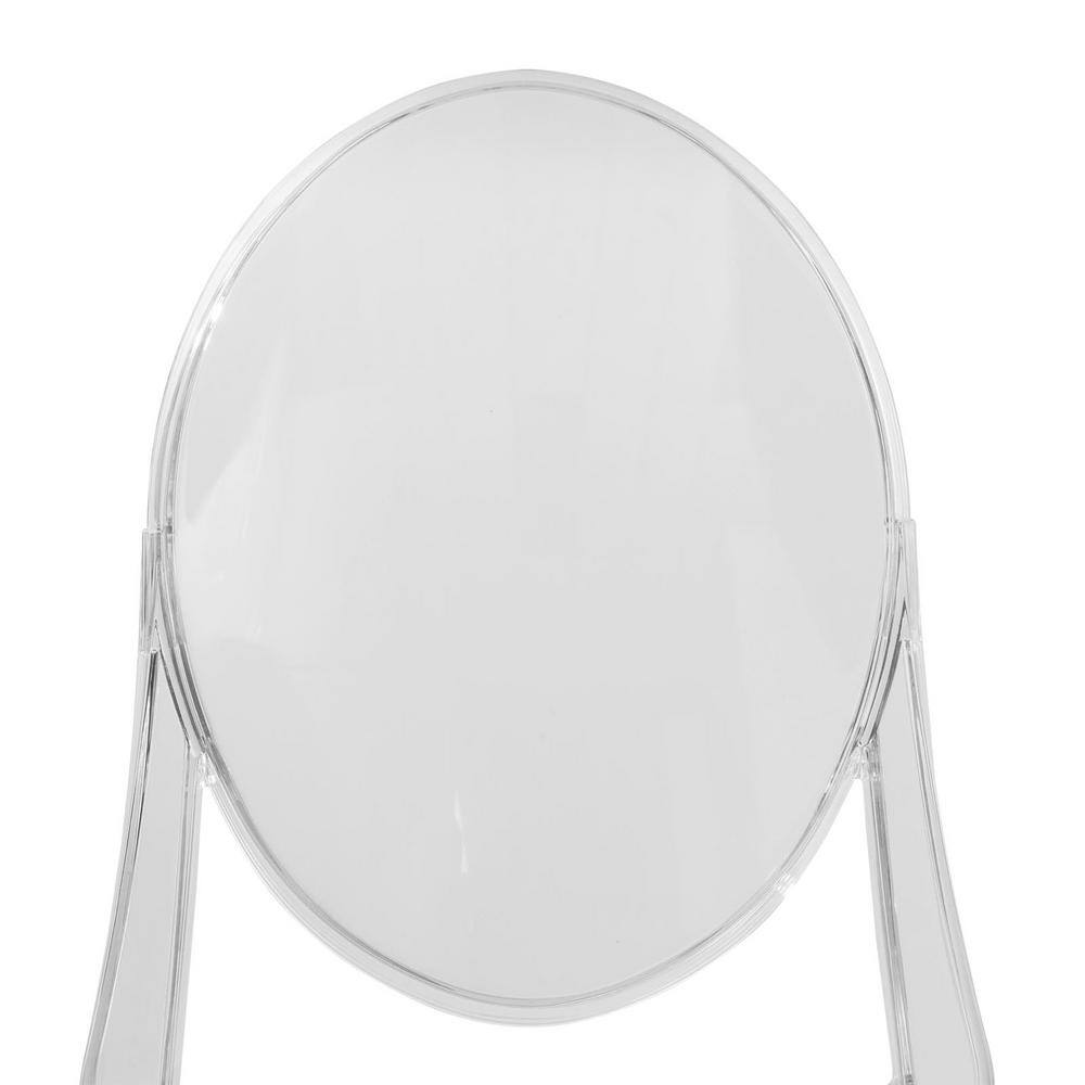 Marion Transparent Acrylic Armless Chair - Clear