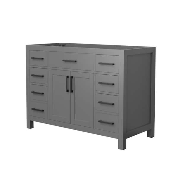 Beckett 47.25 in. Bath Vanity Cabinet without Top in Dark Gray