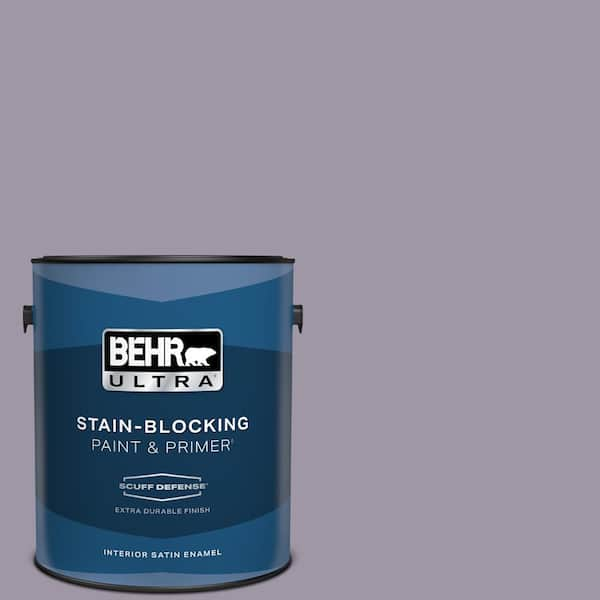 BEHR ULTRA 1 gal. #N100-4 Fortune Extra Durable Satin Enamel Interior Paint & Primer