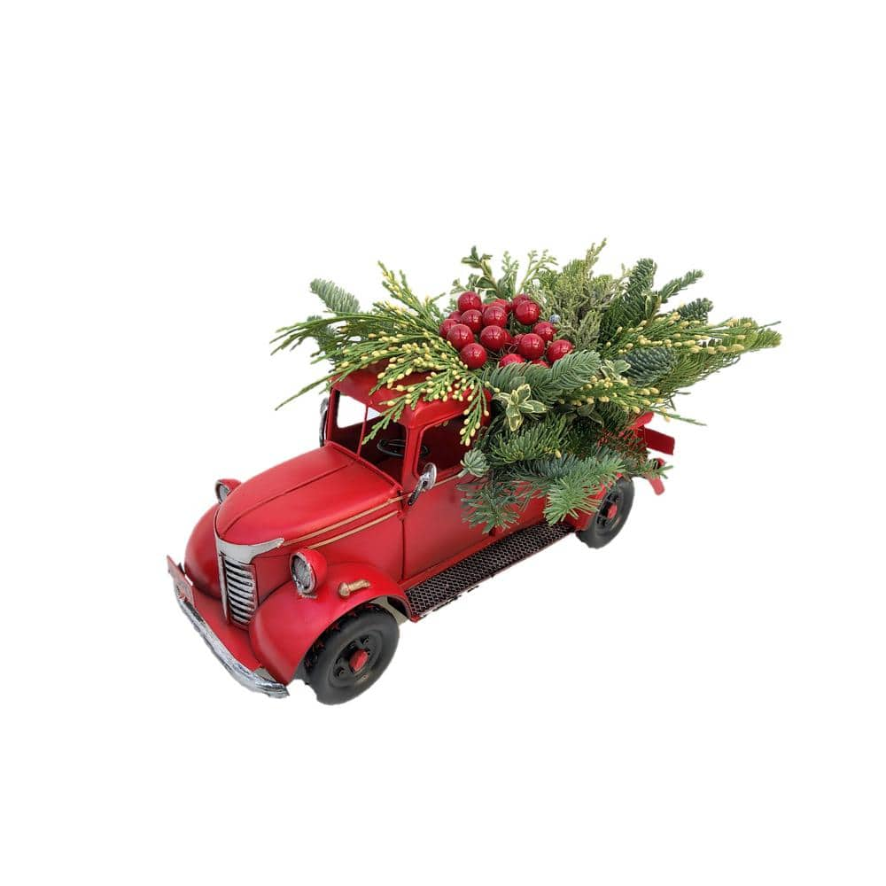 Grinch Green Farm Truck Christmas Small Truck Decor Vintage Green