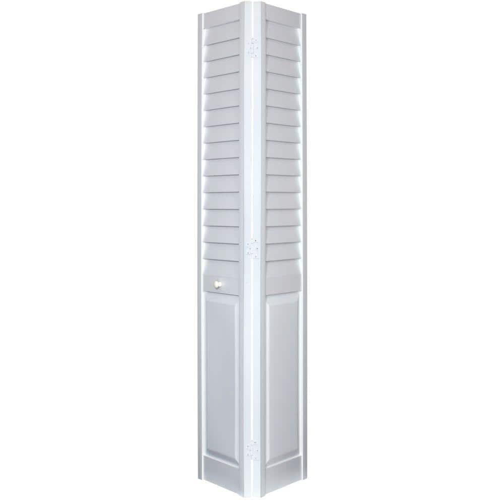 Home Fashion Technologies 32 in. x 80 in. 3 in. Louver/Panel White