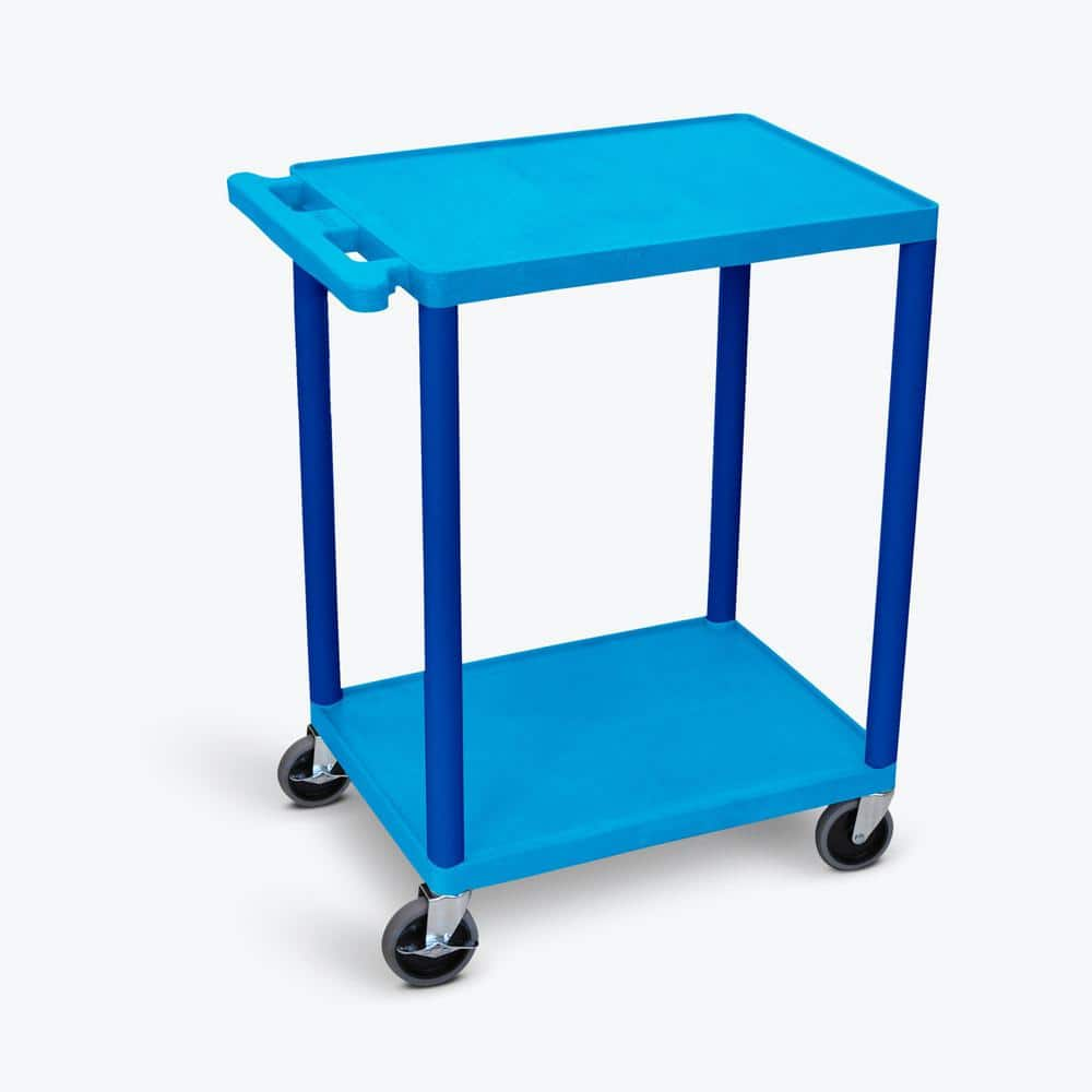 Luxor HE 24 in. W x 18 in. D x 33.5 in. H Utility Cart in Blue