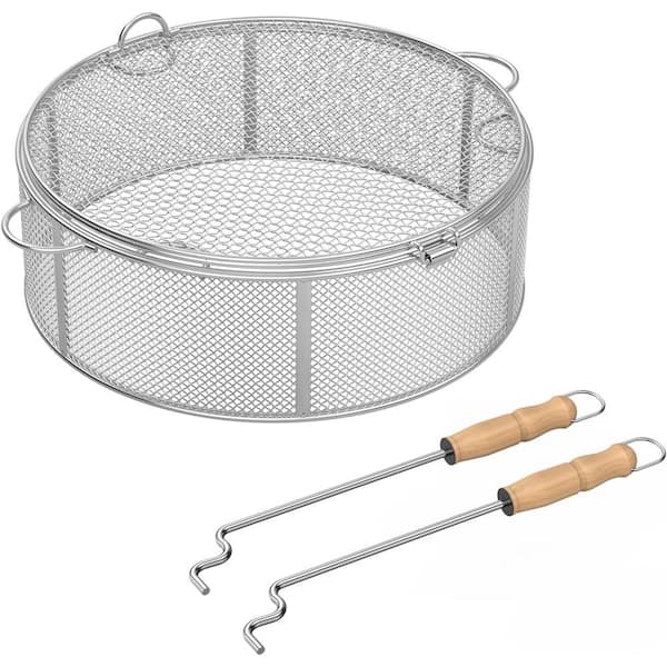 Unbranded 22 X 6 Fire Pit Screen Round Cover & Poker Stainless Steel for Outdoor Fire Pit