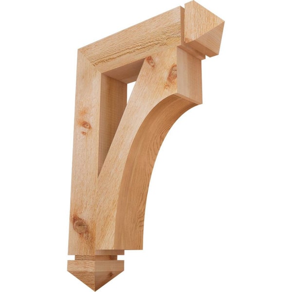 Ekena Millwork 4 in. x 26 in. x 18 in. Western Red Cedar Westlake Arts and Crafts Rough Sawn