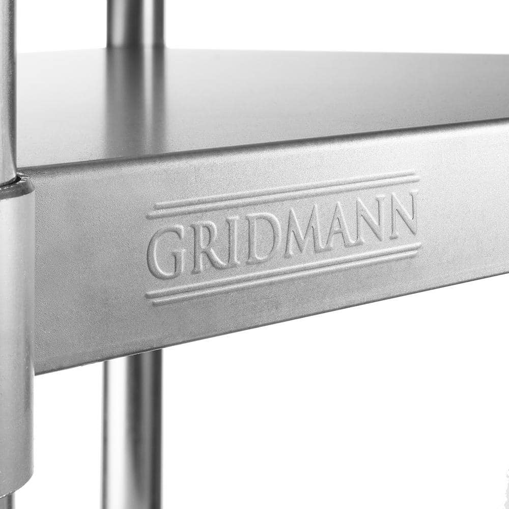 GRIDMANN Stainless Steel 34.5'' H Work Table