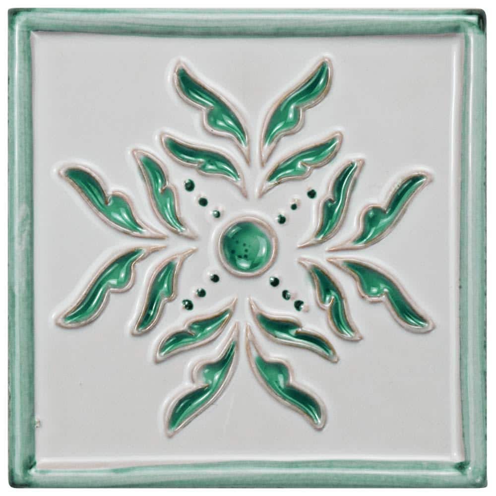 Novecento Taco Evoli Aguamarina 5-1/8 in. x 5-1/8 in. Ceramic Wall Tile (0.19 sq. ft./Each) price history on PriceWatchPro