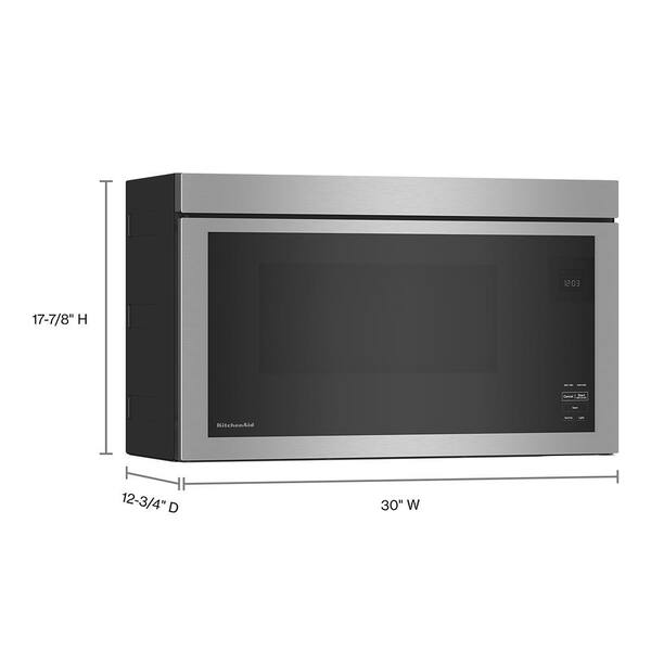 12 deep microwave on sale with trim kit