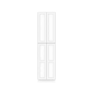 Easy-DIY 24-in W x 24-in D x 96-in H in Shaker White Ready to Assemble Utility Cabinets With Two Doors
