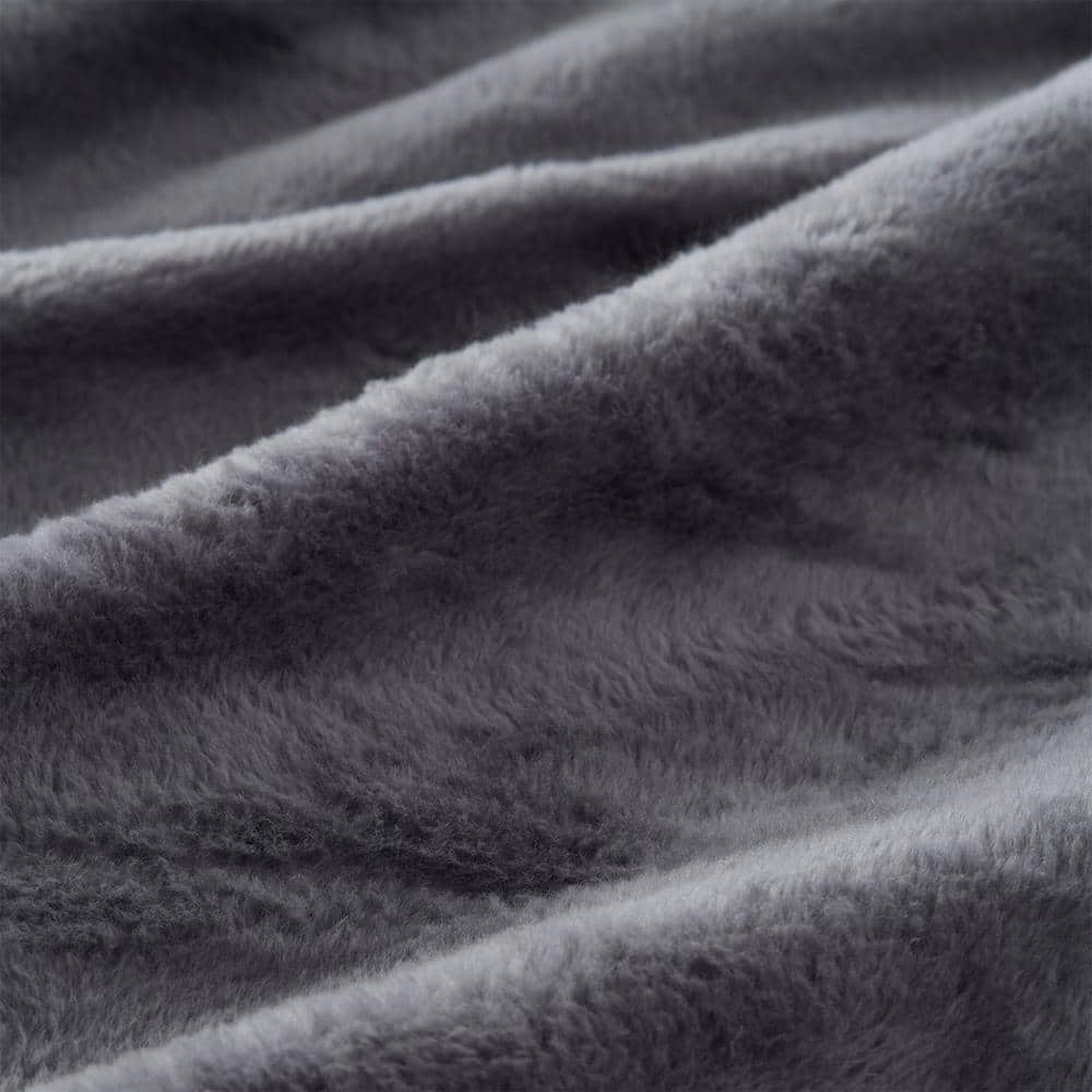 Off-White Queen Cotton Fleece Winter Throw Blanket