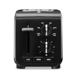 Expert Toast 900 W 2-Slice Black and Stainless Steel Wide Slot Toaster