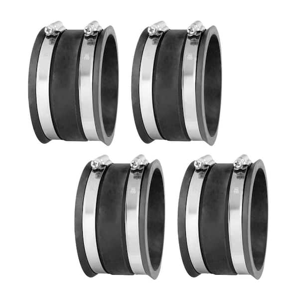 4 in. Dust Control Flex Cuff with Hose Clamps for Dust Collection Systems (4-Pack)
