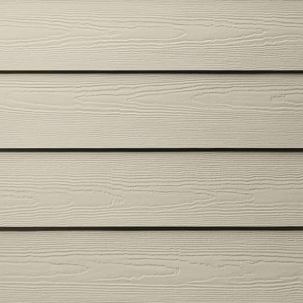Hardie Plank HZ5 5.25 in. x 144 in. Statement Collection Cobble Stone Cedarmill Fiber Cement Lap Siding