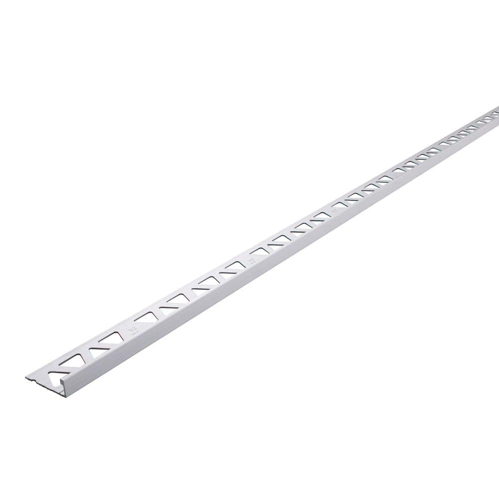 Bright Clear 1.13 in. W x 96 in. L Aluminum 1/2 in. Tile Edge Trim price history on PriceWatchPro