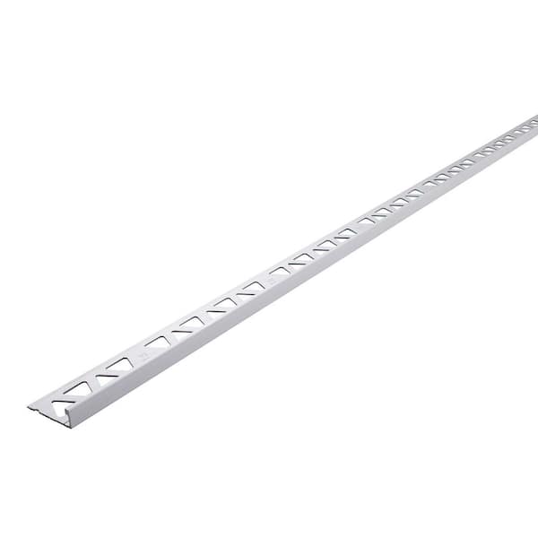 Bright Clear 1.13 in. W x 96 in. L Aluminum 1/2 in. Tile Edge Trim
