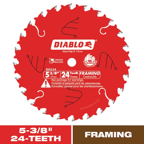 DIABLO 5-3/8in. x 24-Tooth Framing Circular Saw Blade for Wood