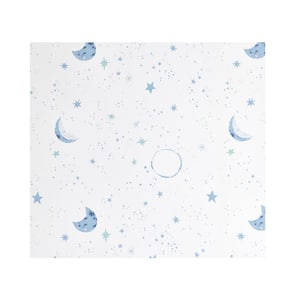 Night Sky White Peel and Stick Removable Wallpaper Panel (covers approx. 26 sq. ft.)