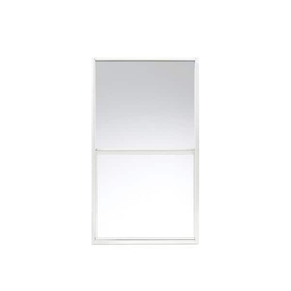 30.5 in. x 54.5 in. White Single-Pane Single Hung Aluminum Mobile Home/Shed Window with Screen