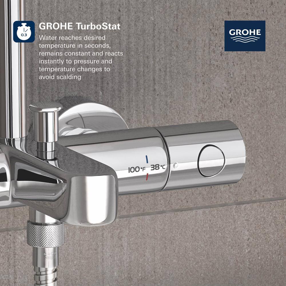 Euphoria Starlight Chrome Adjustable Multi-head Shower System