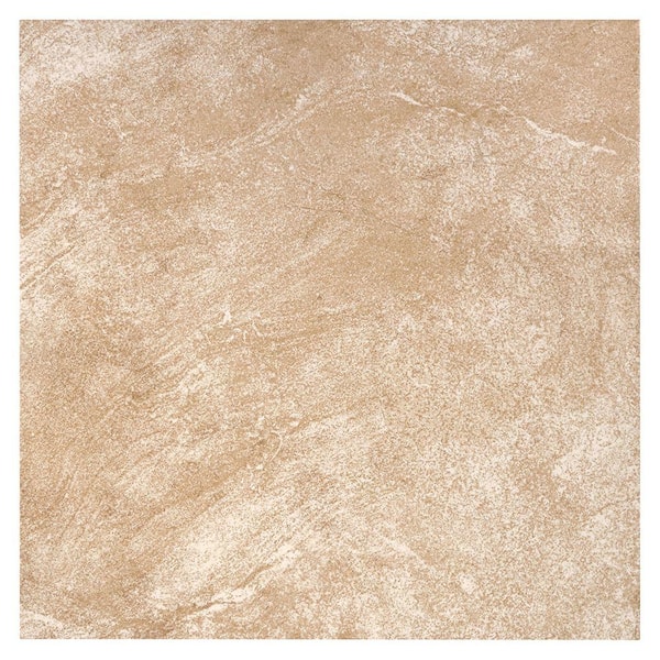 TrafficMaster Portland Stone Beige 18 in. x 18 in. Glazed Ceramic Floor and Wall Tile (17.44 sq. ft. / case)