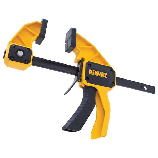 DEWALT - Medium and Large Trigger Clamp (4 Pack) and 4.5 in. 35 lbs. Trigger Clamp with 1.5 in. Throat Depth (2 Pack)