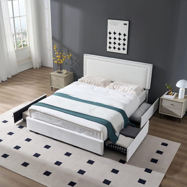 ベッドフレーム BED + MATTRESS with storage - 160x200 cm Amazon.com: Giantex Wood Full Size Bed Frame with 2 Storage