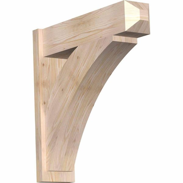 Ekena Millwork 8 in. x 30 in. x 30 in. Thorton Craftsman Smooth Douglas Fir Outlooker